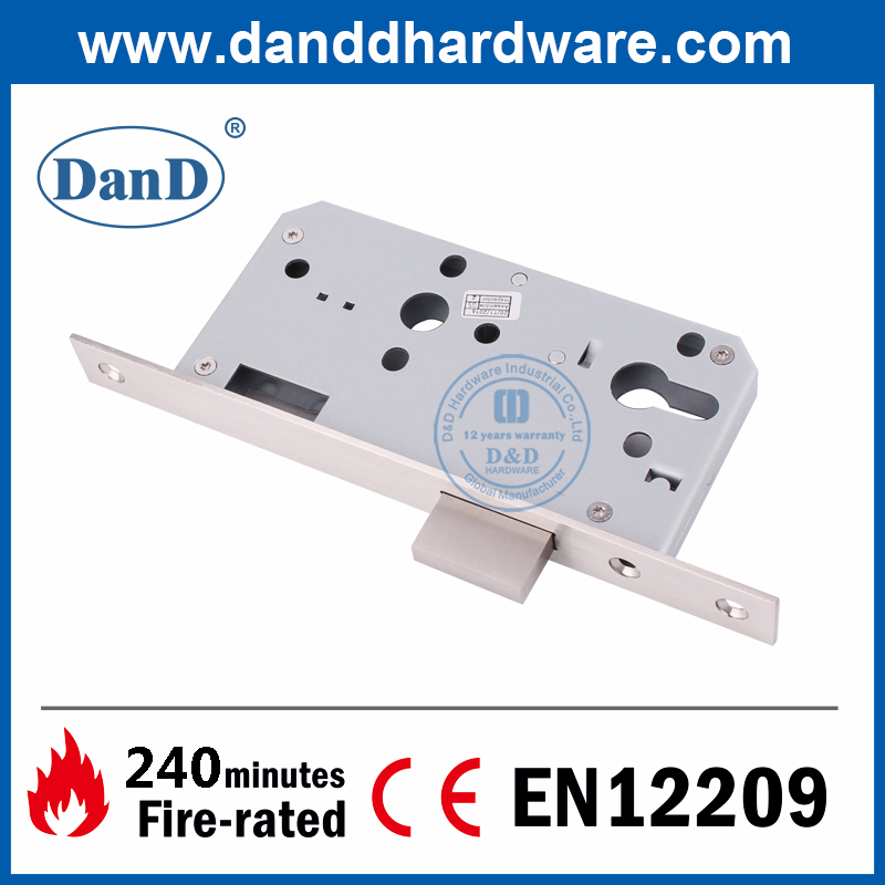 SS304 CE Best Mortise Fire Rated Deadbolt Lock for Wooden Door-DDML013
