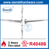 UL ANSI Grade 1 SS304 Vertical Rod Emergency Exit Door Push Bar-DDPD004