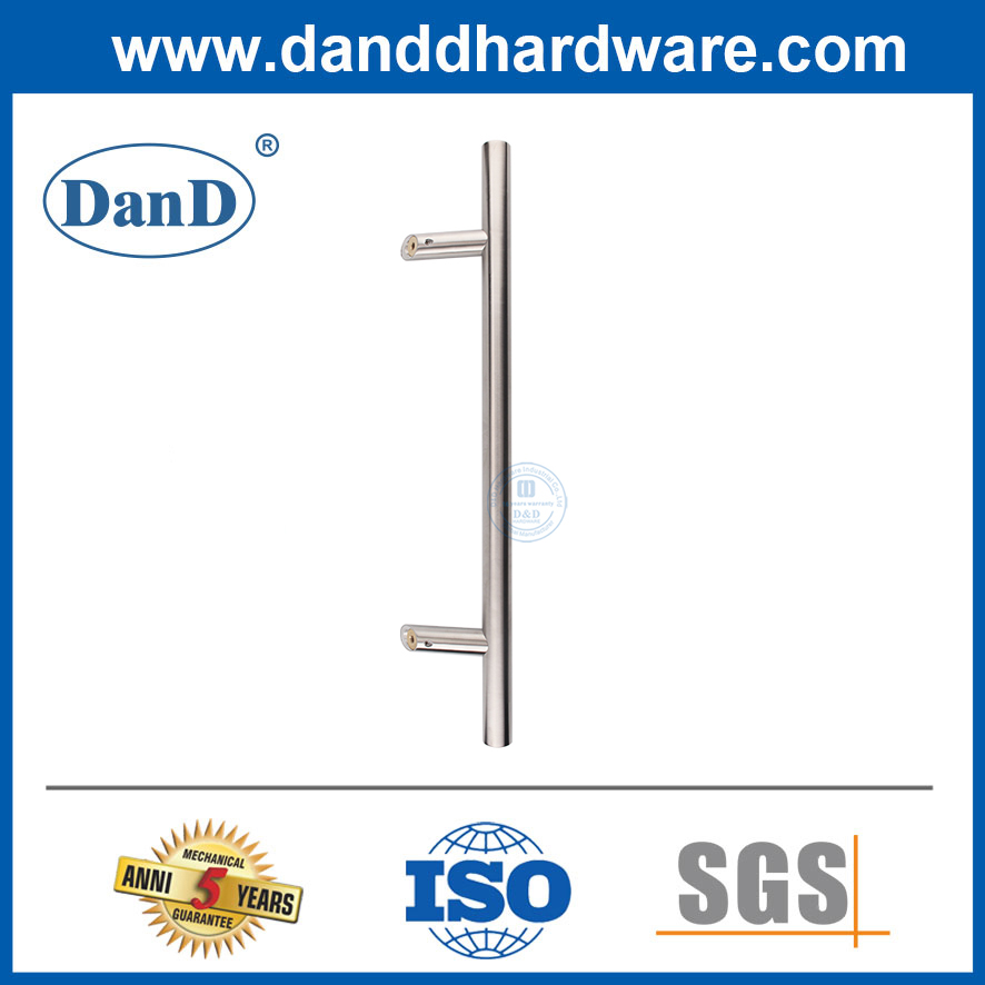 Single Sided Stainless Steel Commercial Door Pull Handle Hardware