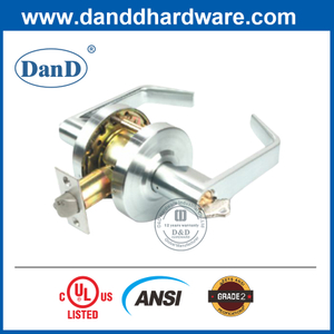 ANSI Grade 2 Zinc Alloy External Door Lever Tubular Lockset-DDLK011