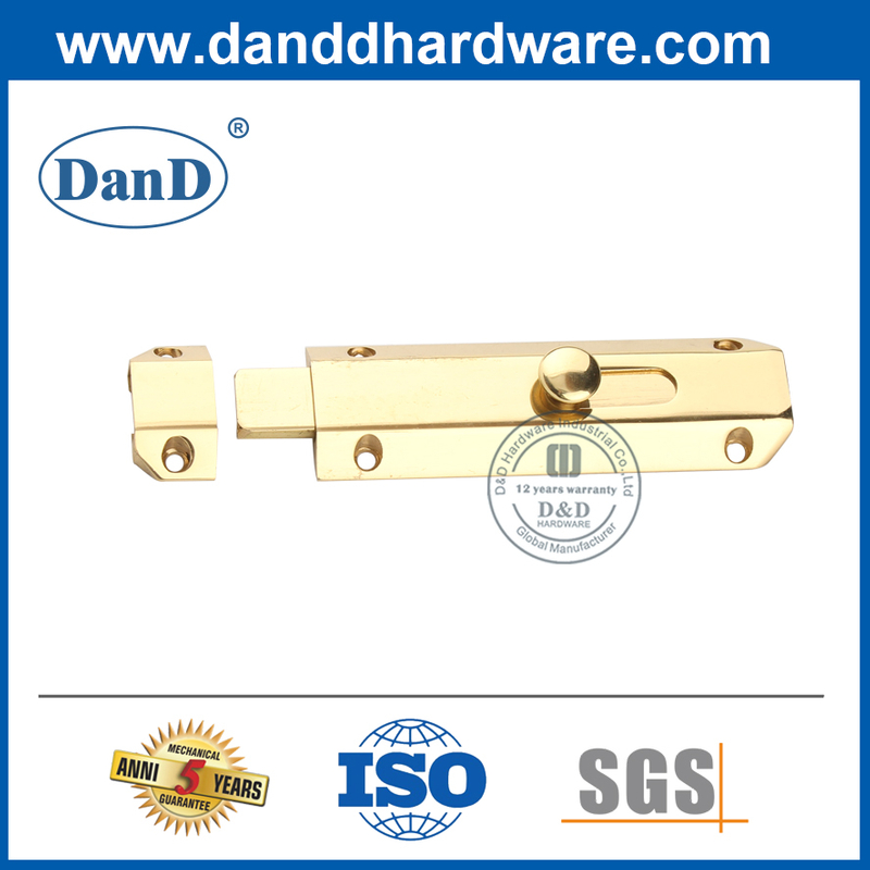 Brass Barrel Type Tower Bolt Latch for Interior Door-DDDB017