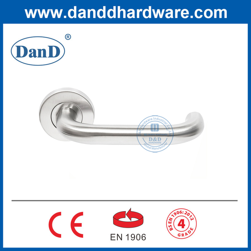 Door Hardware Stainless Steel Lever Door Handles with EN1906 Grade 4-DDTH001