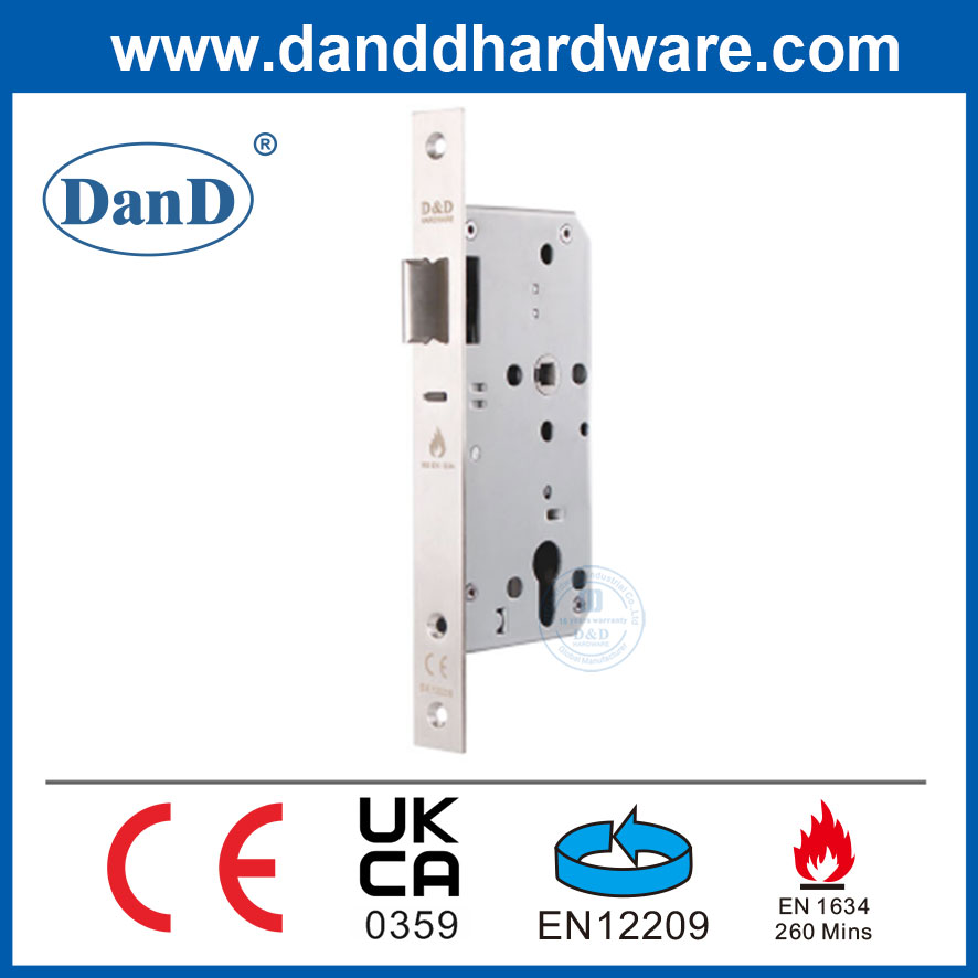 EN12209 CE Fire Rated Night Latch Lock Set Commercial Mortise Lock-DDML014-5572