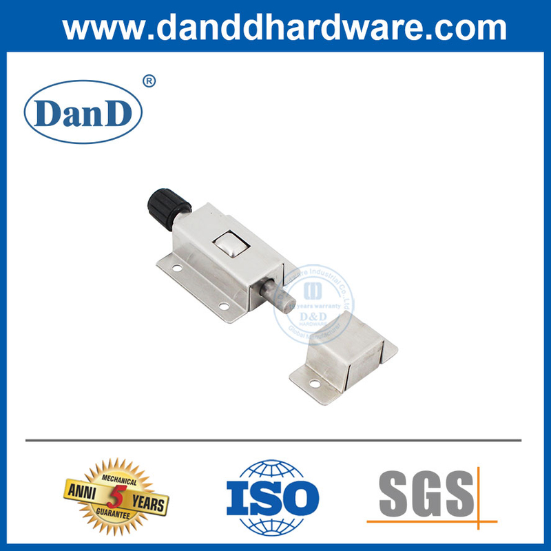 Stainless Steel Spring Door Bolt Automatic Flush Bolt Surface Mounted-DDDB026