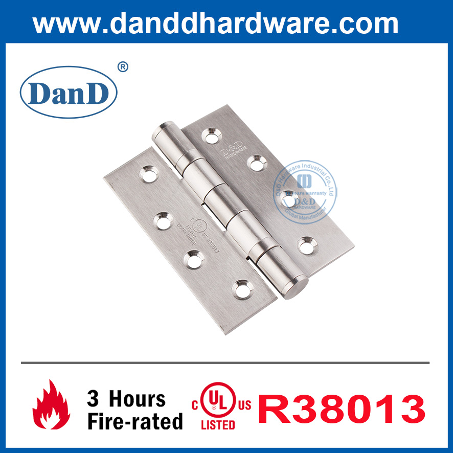 SUS304 UL Listed Door Hinge Types Commercial Door Fire Rated Hinges