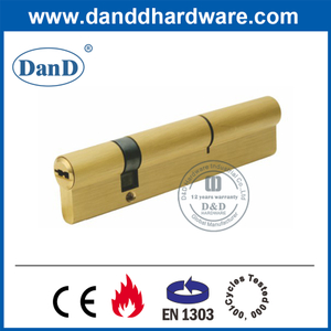 High Security Euro Brass Offset Double Open Key Cylinder-DDLC012