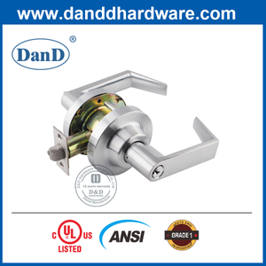 ANSI Grade 1 Zinc Alloy Lever Tubular Lockset for Metal Door-DDLK009