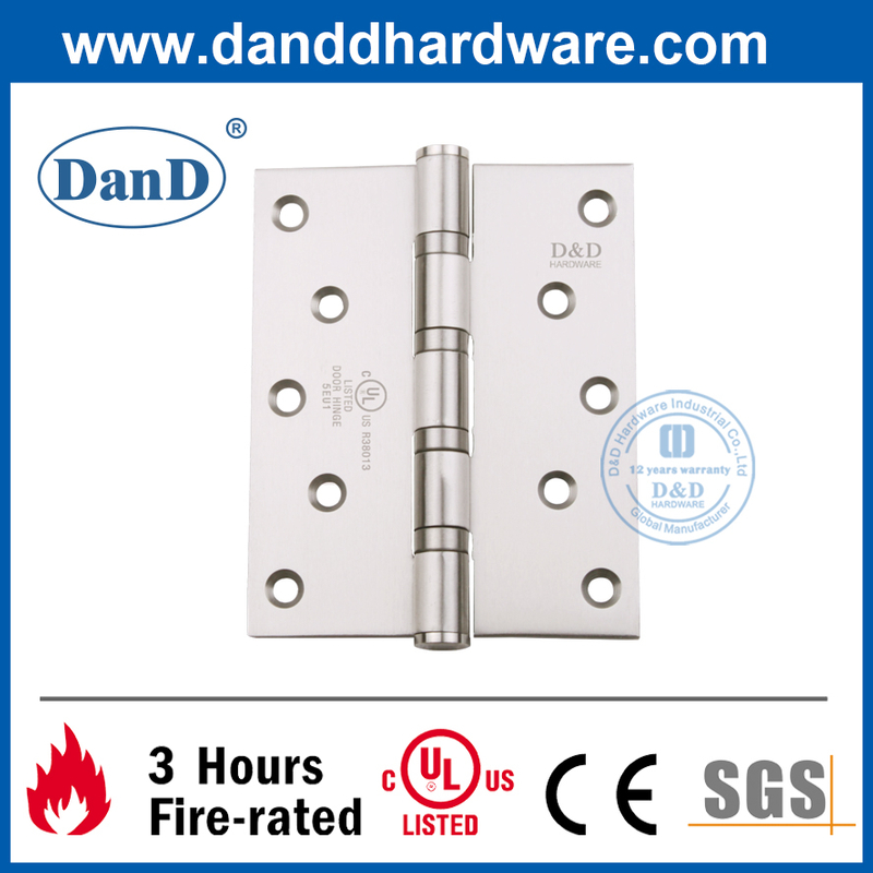 UL Listed Stainless Steel 304 Silver Fire Resistant Door Hinge-DDSS007-FR